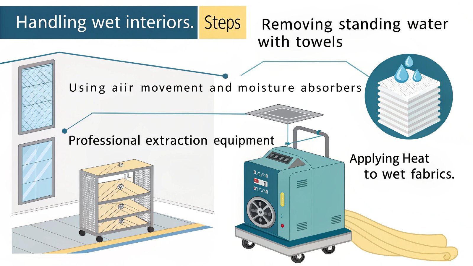 wet interior cleanup
