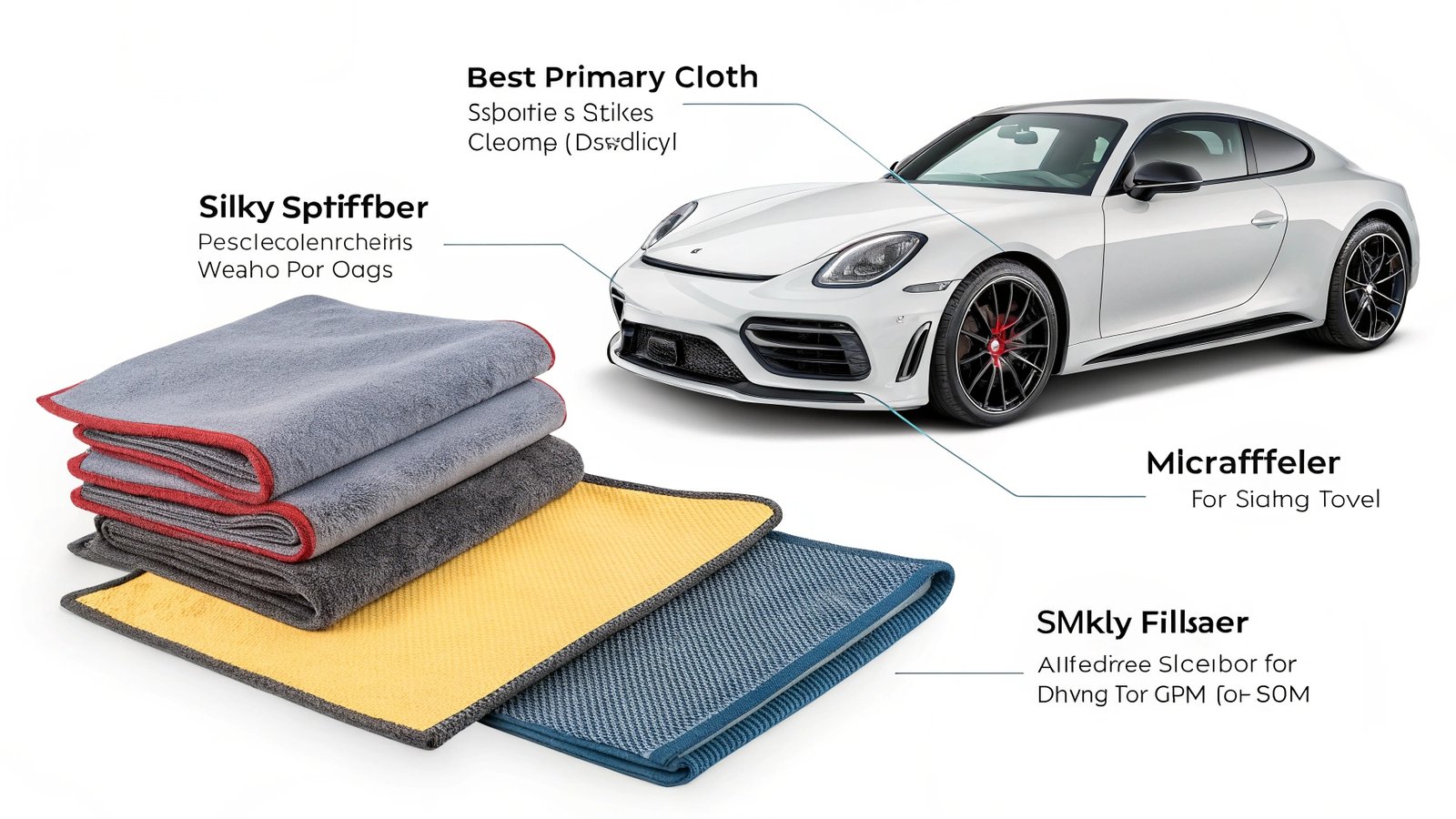 premium car cleaning microfiber towel set
