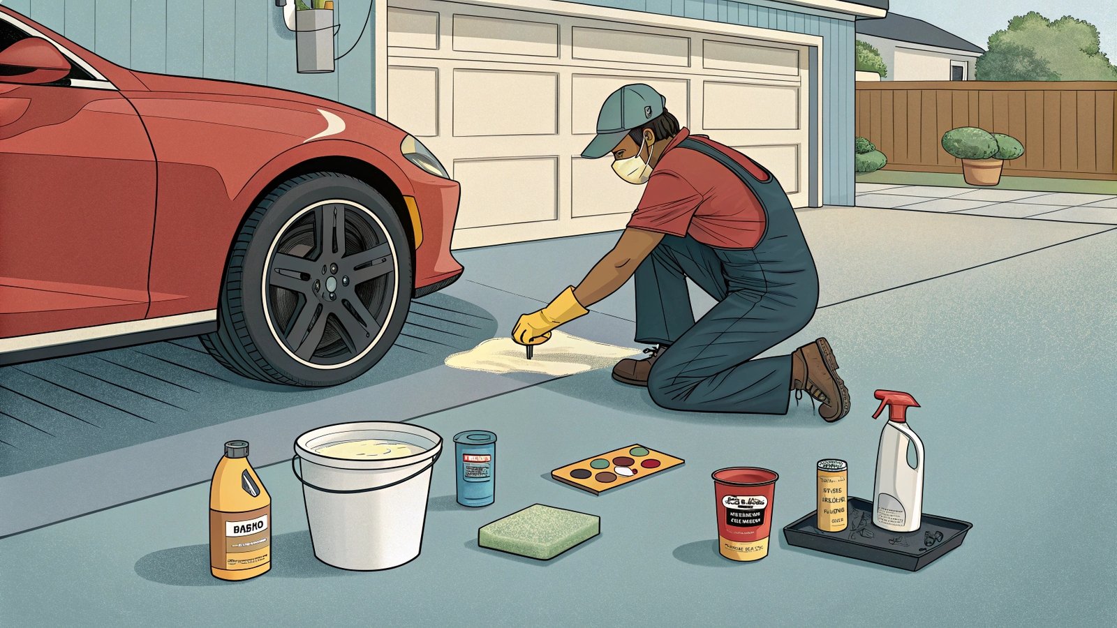 car wax application
