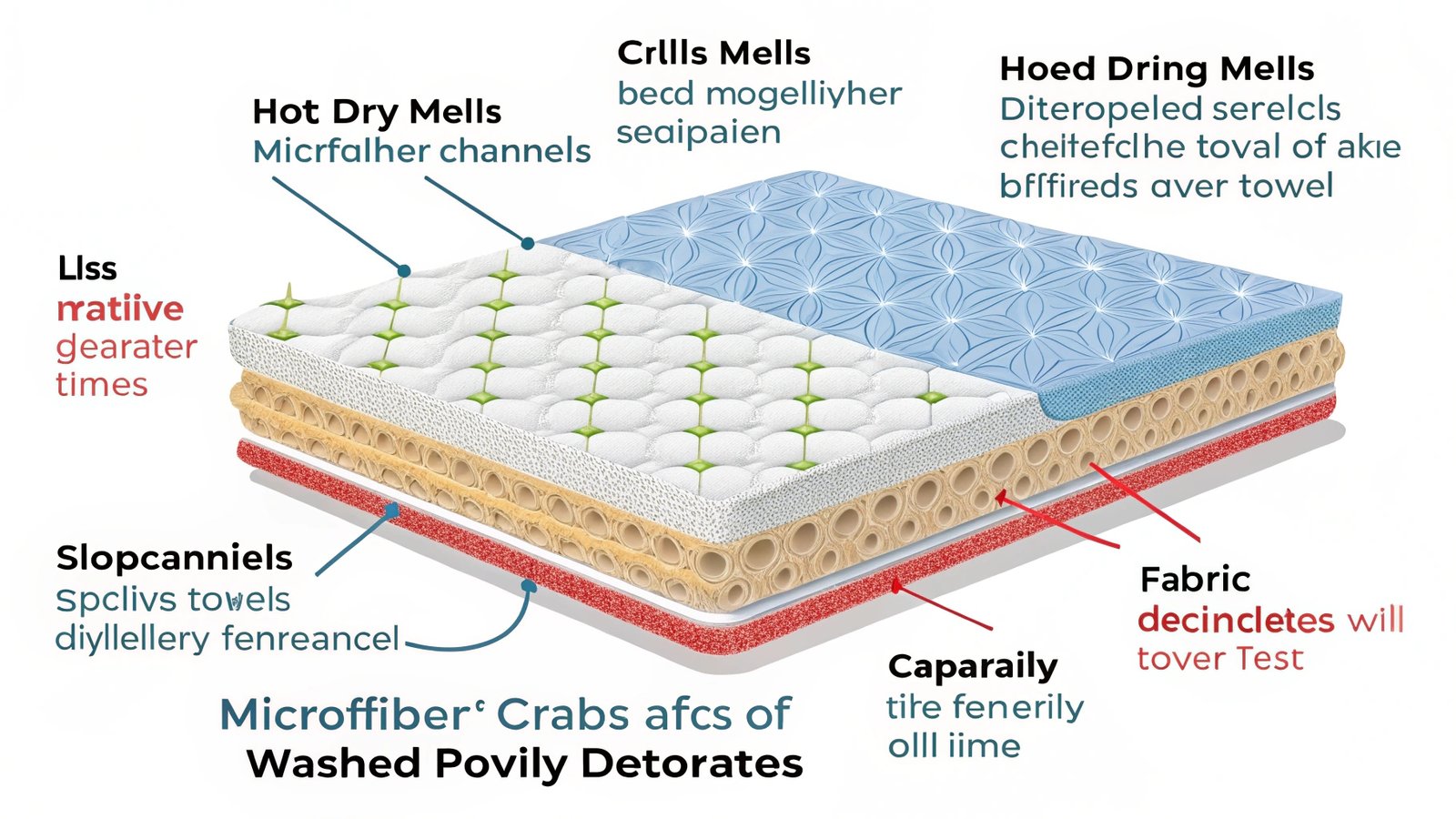 damaged microfiber