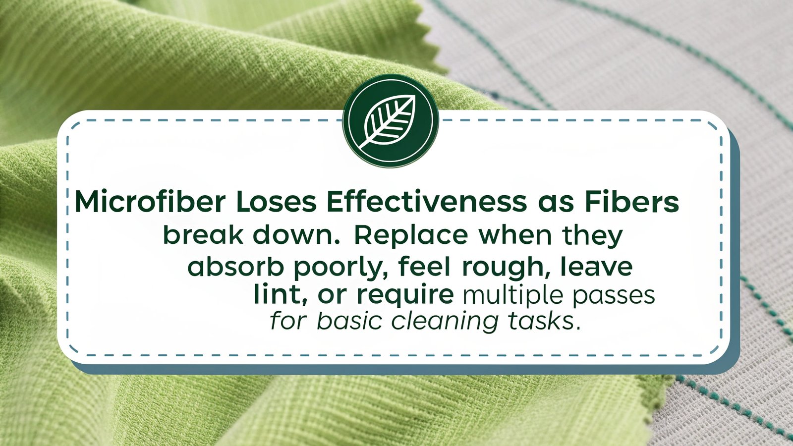 signs of bad microfiber