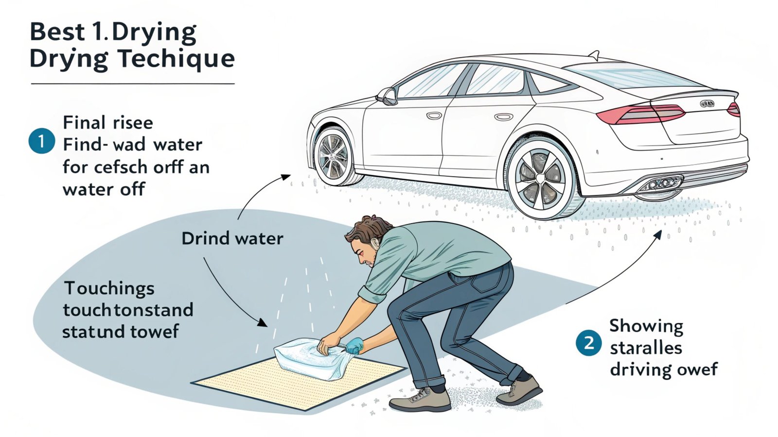 proper car drying technique