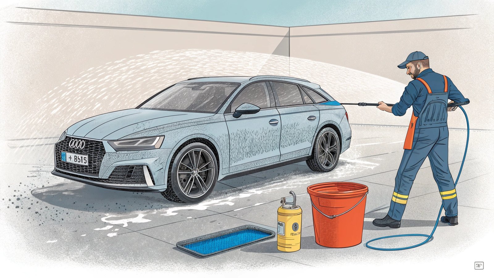professional car washing
