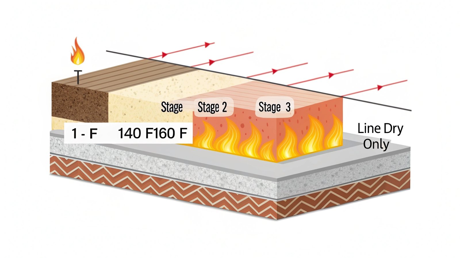 microfiber heat damage