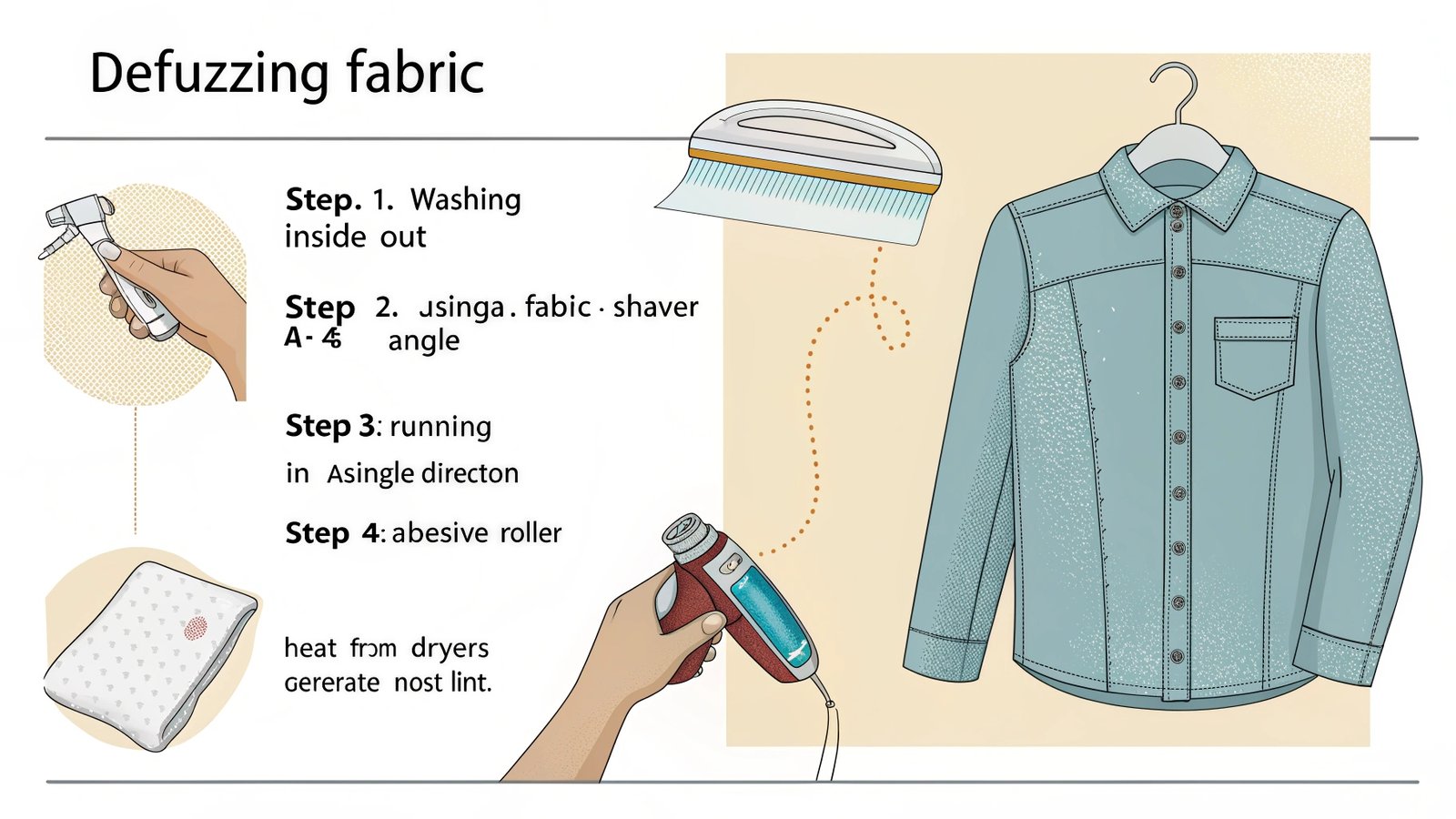 towel defuzzing techniques