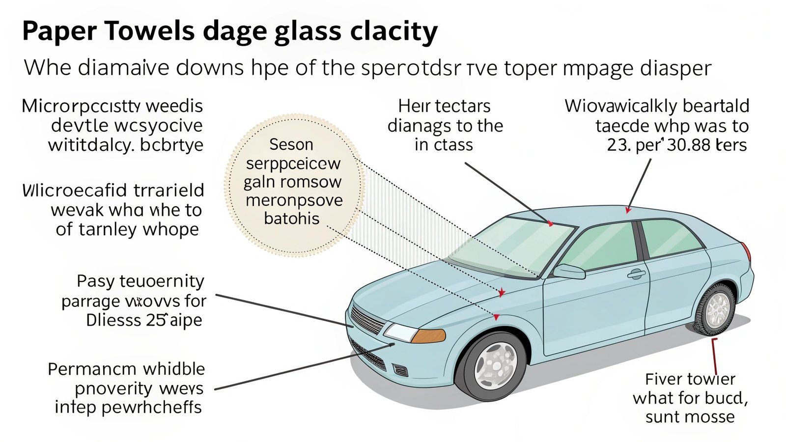 Microscopic view of glass scratches