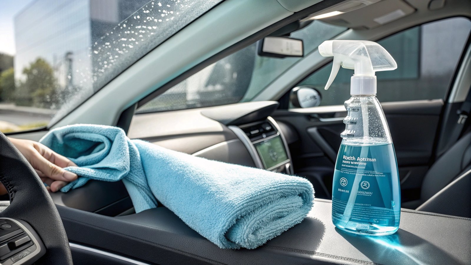 Microfiber and glass cleaner
