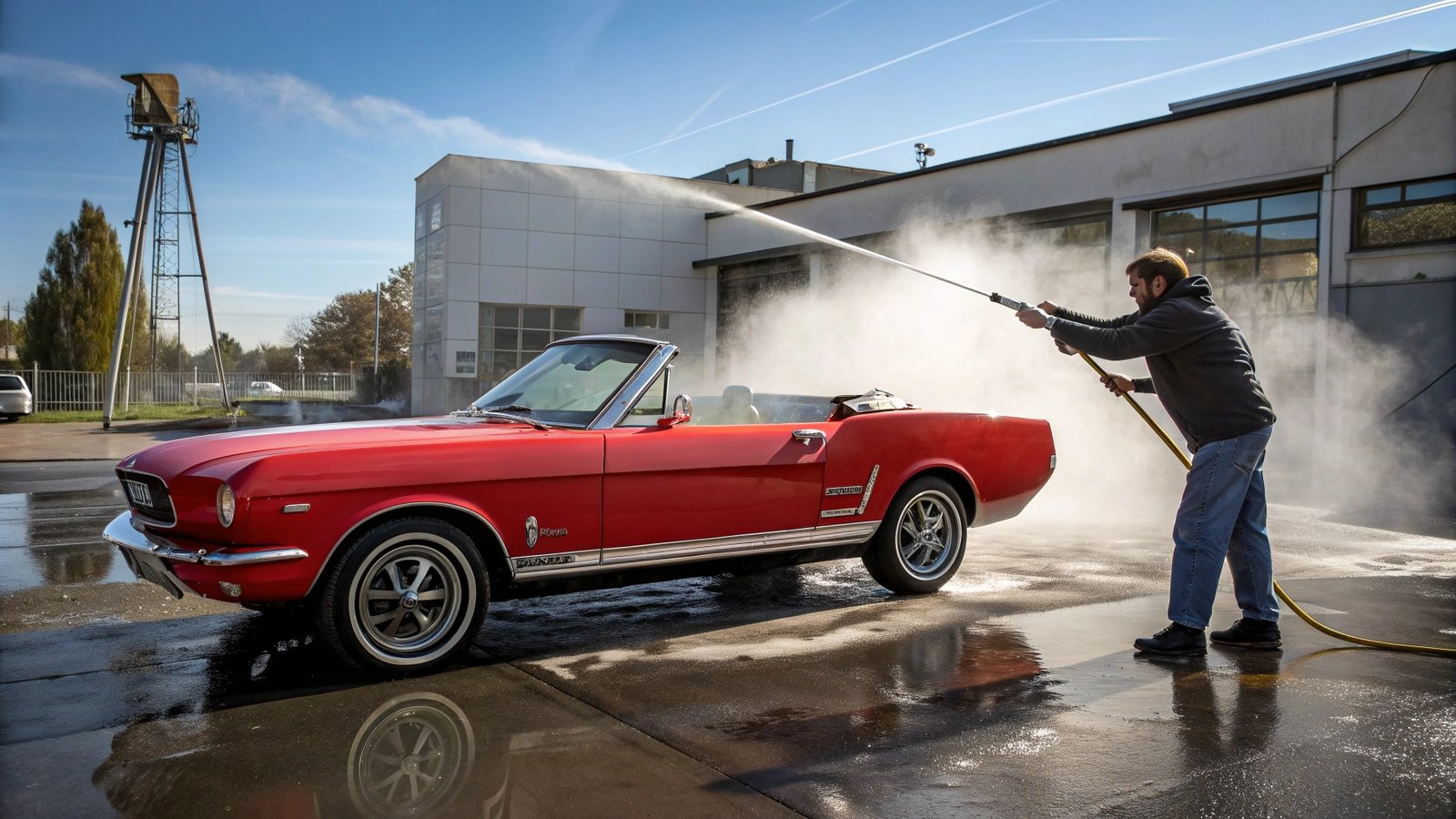 Damaged convertible top vs properly cleaned
