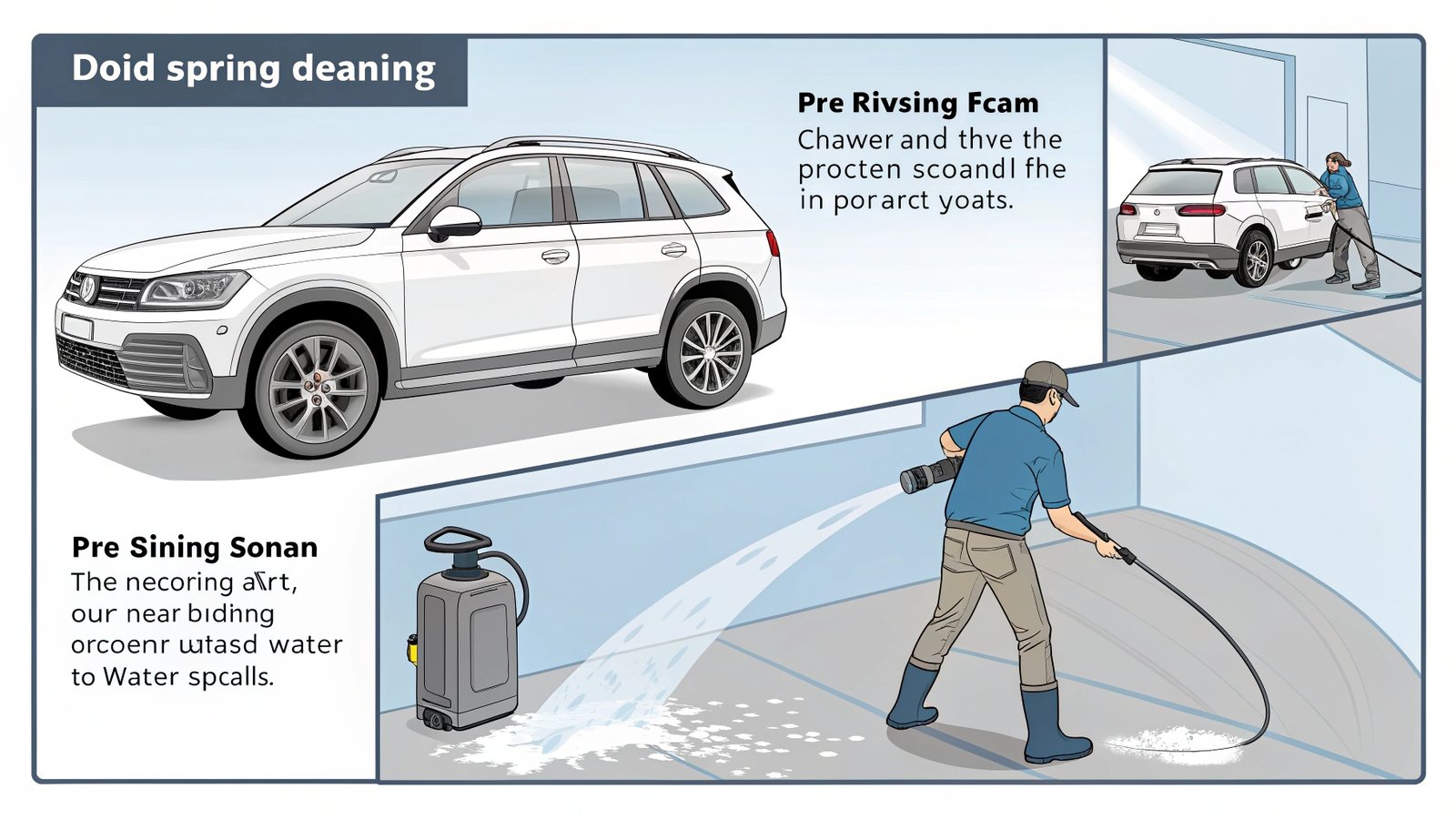 Step-by-step pressure washing