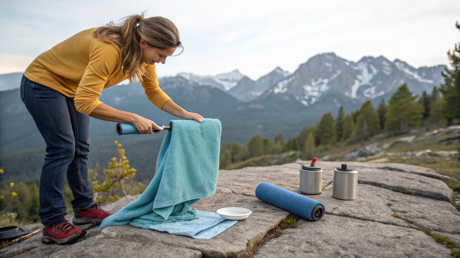 Microfiber towel covered in debris versus clean