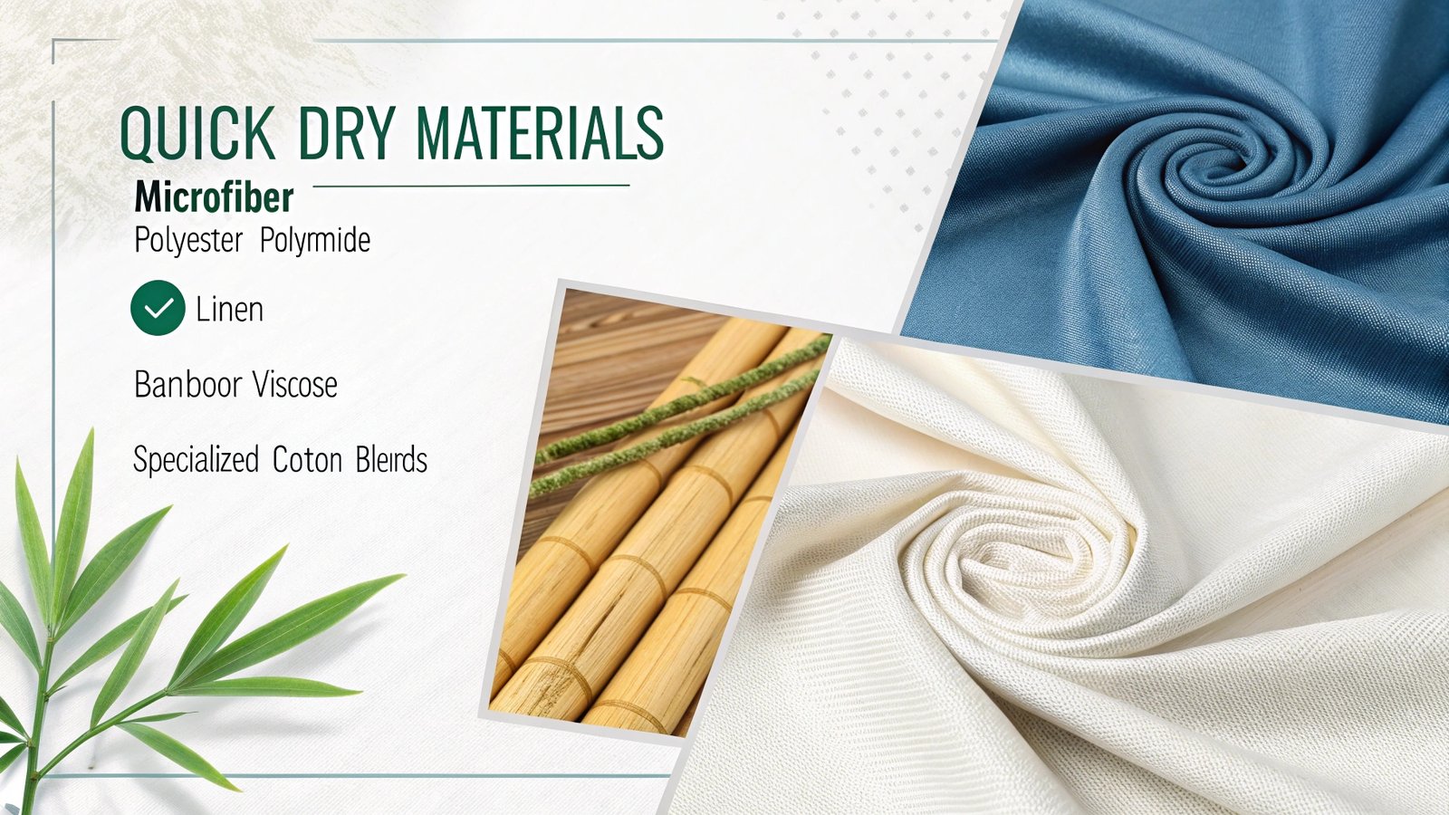Quick-dry towel materials