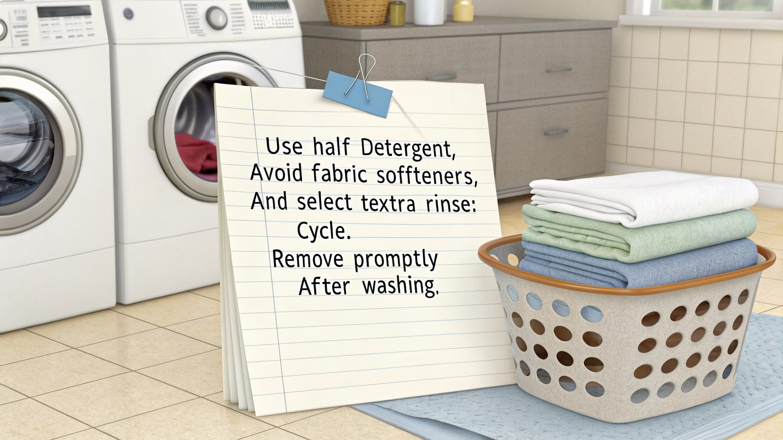 Microfiber washer settings