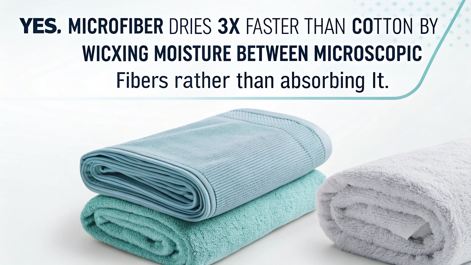 Microfiber vs cotton absorption