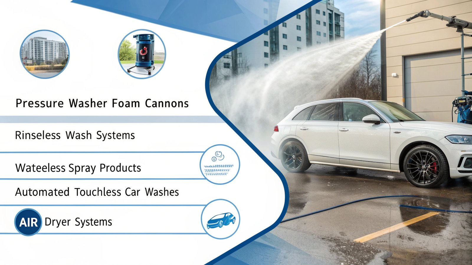 Touchless washing options