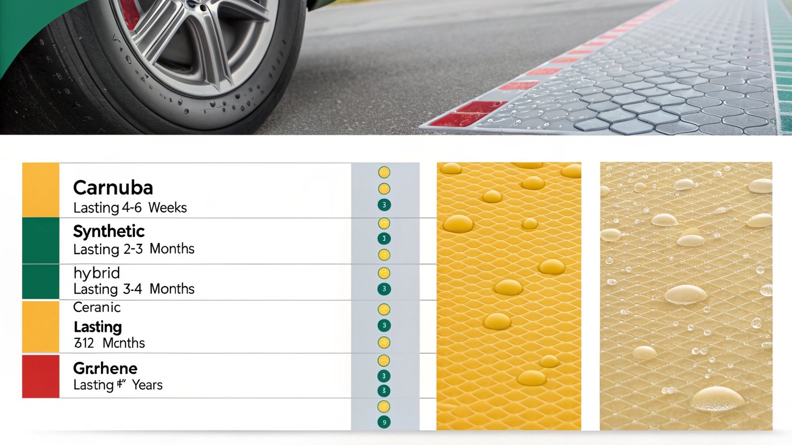 Wax durability comparison