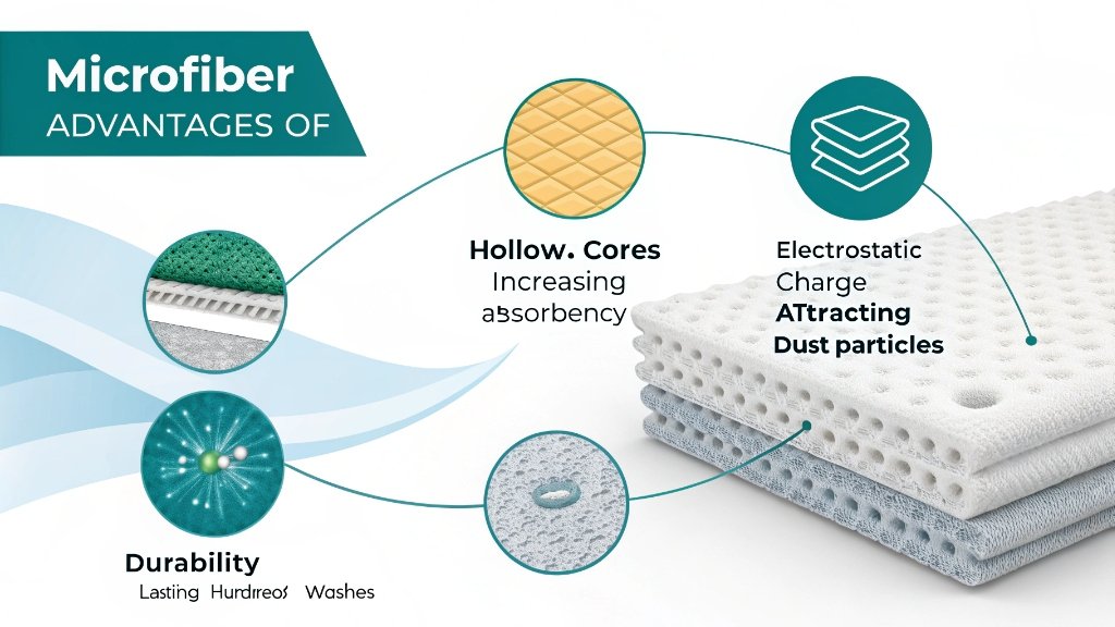 Microfiber cleaning demonstration