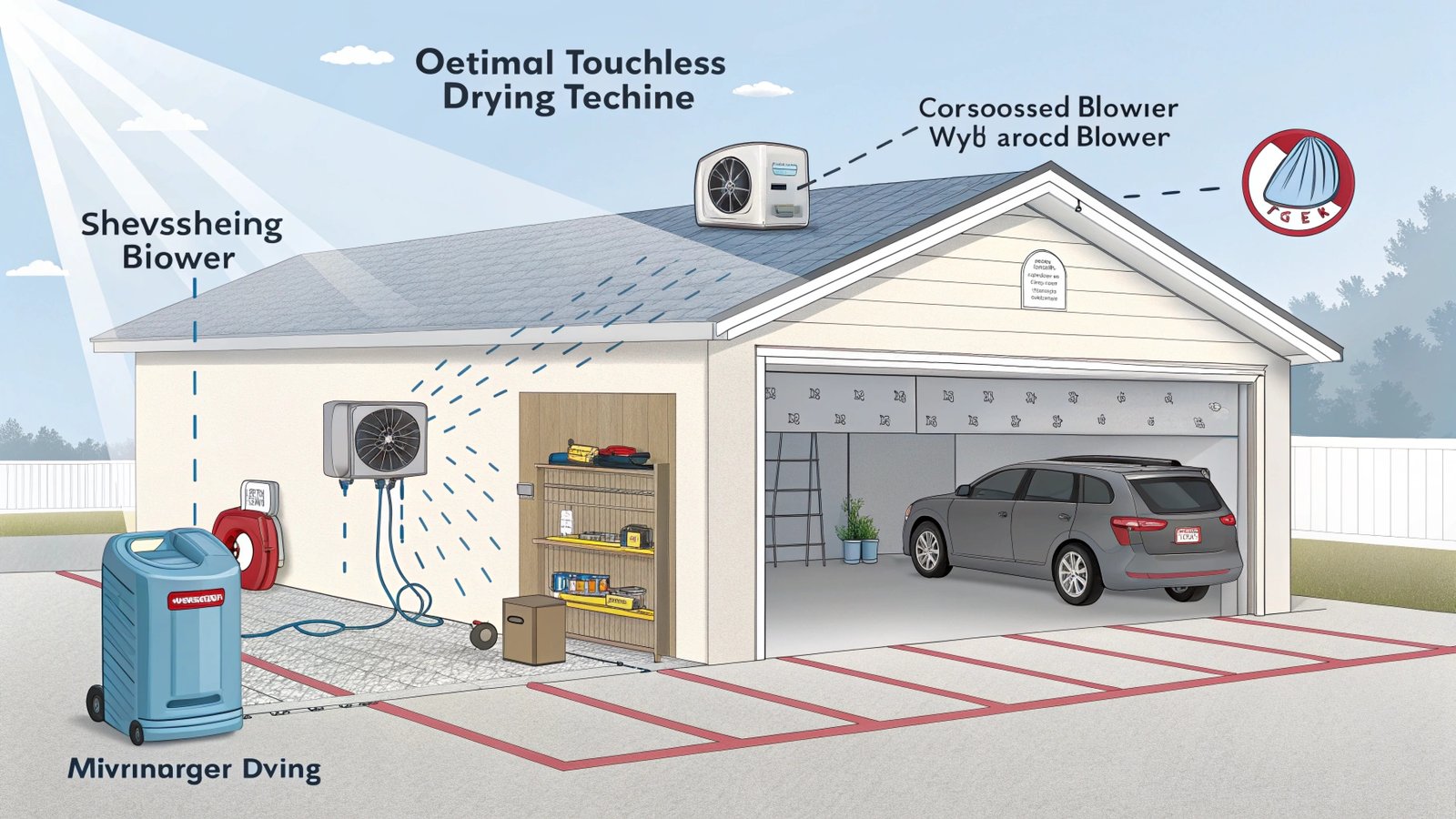 Touchless drying equipment