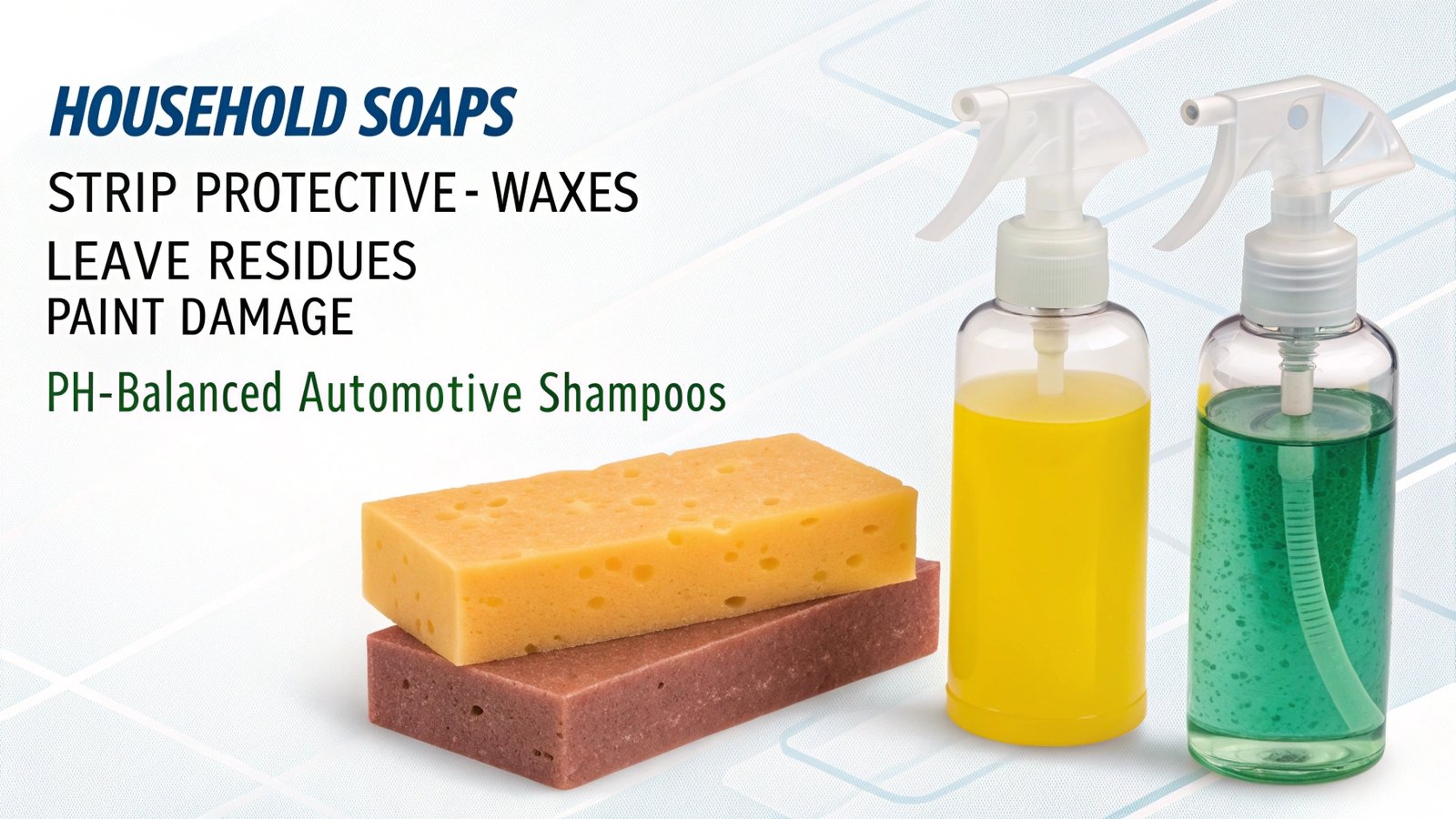 Household soap vs car shampoo