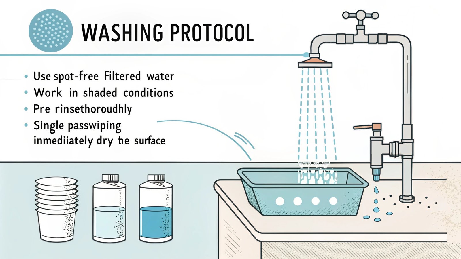 Water-only washing technique