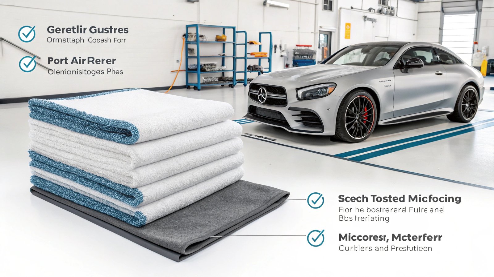 Professional polishing towel close-up