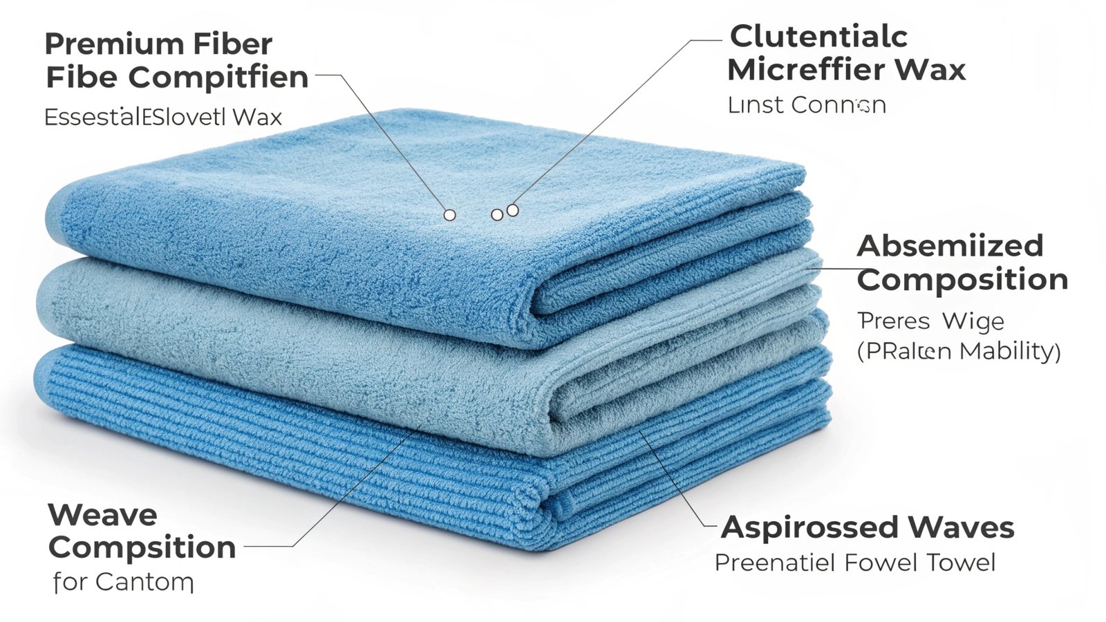 Professional car waxing towels