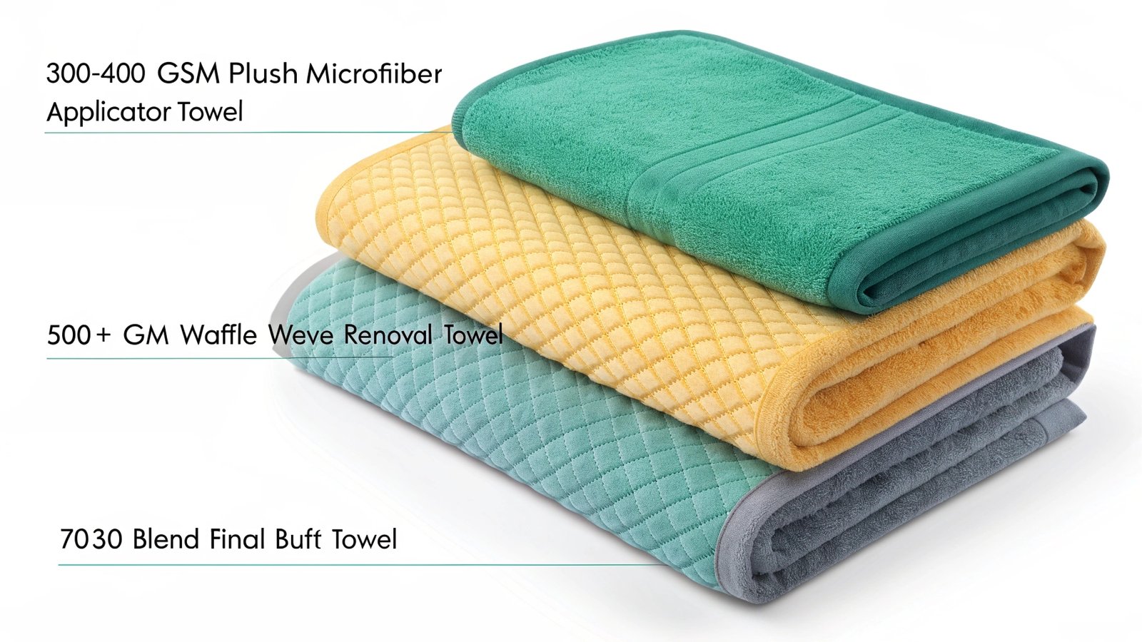 Wax application towel comparison