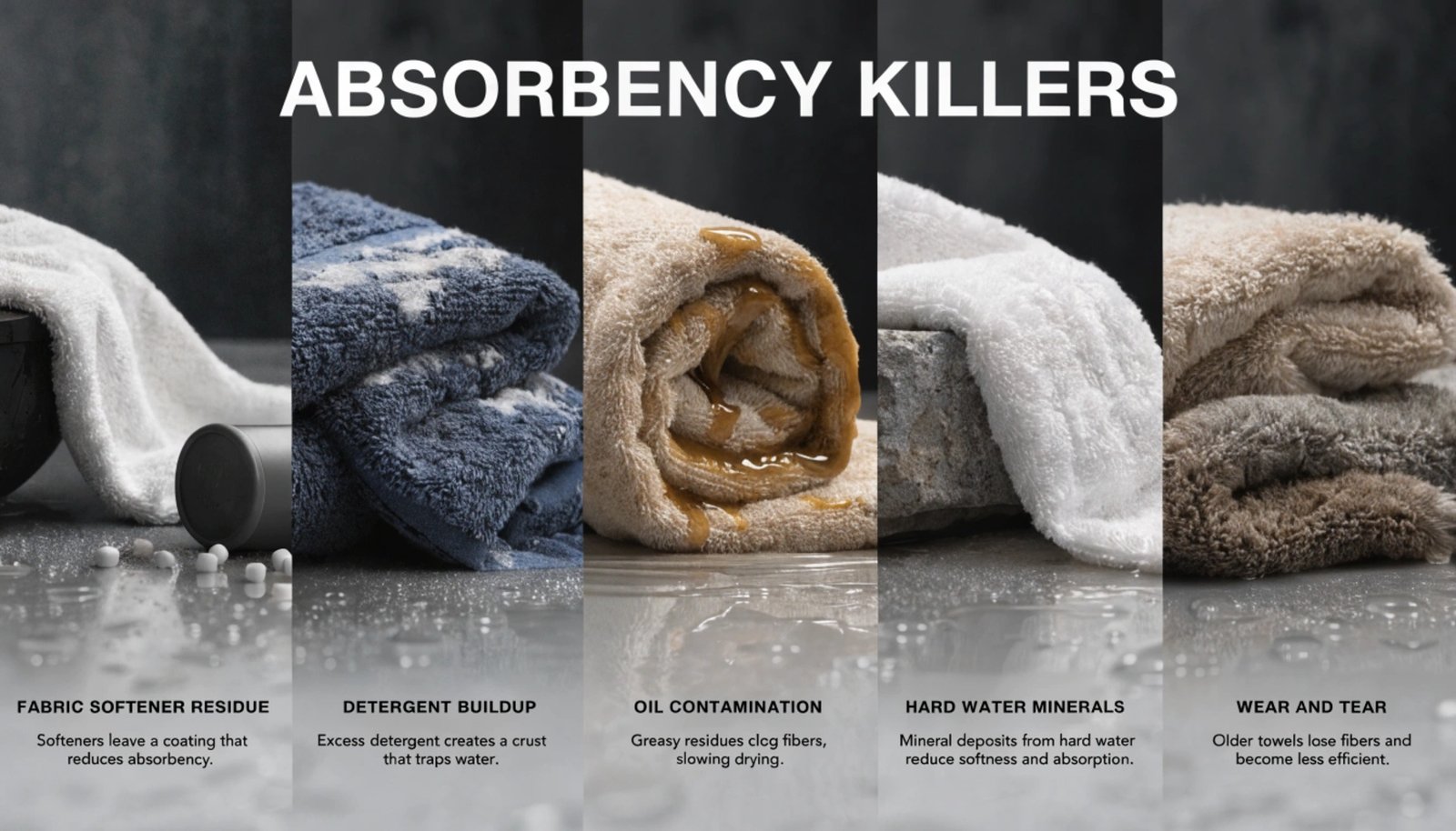 Microscope view of clogged fibers