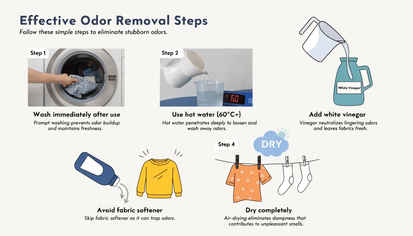 Proper towel washing setup