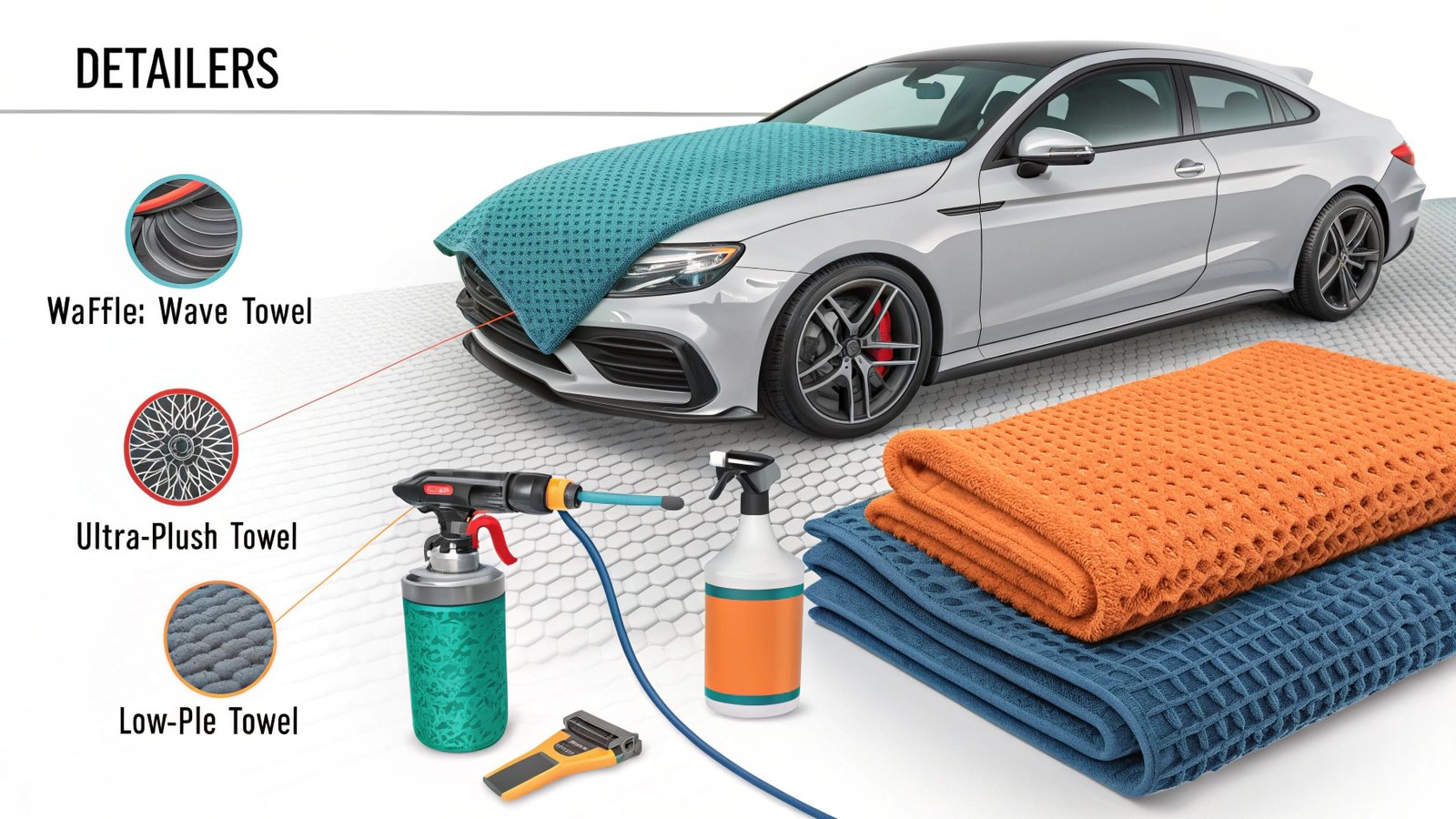 Comparison of car detailing towels