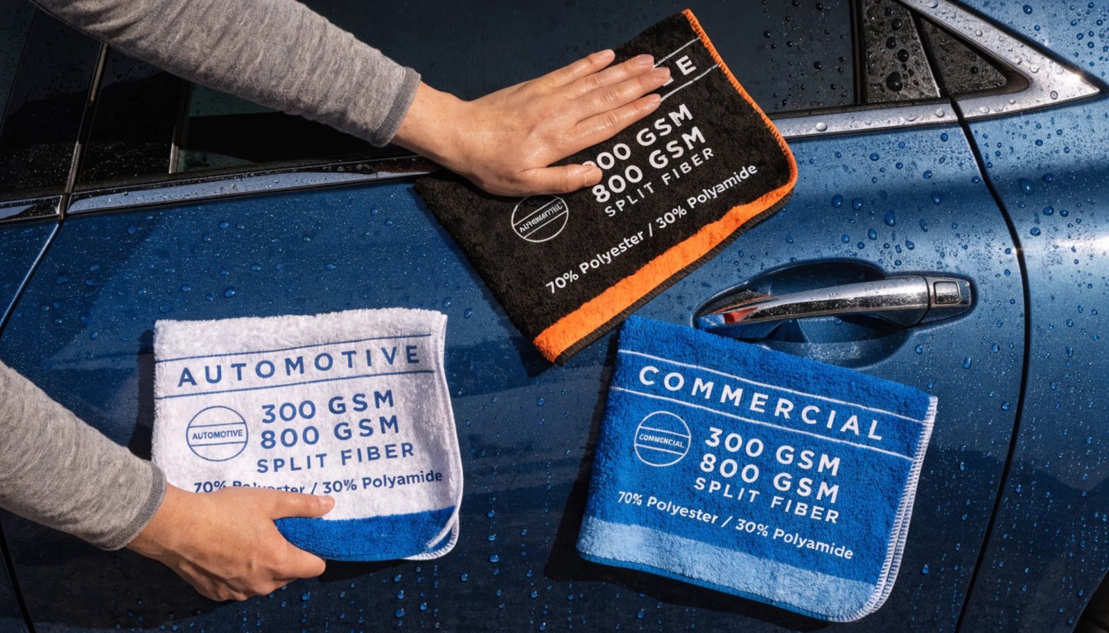 Different types of microfiber towels