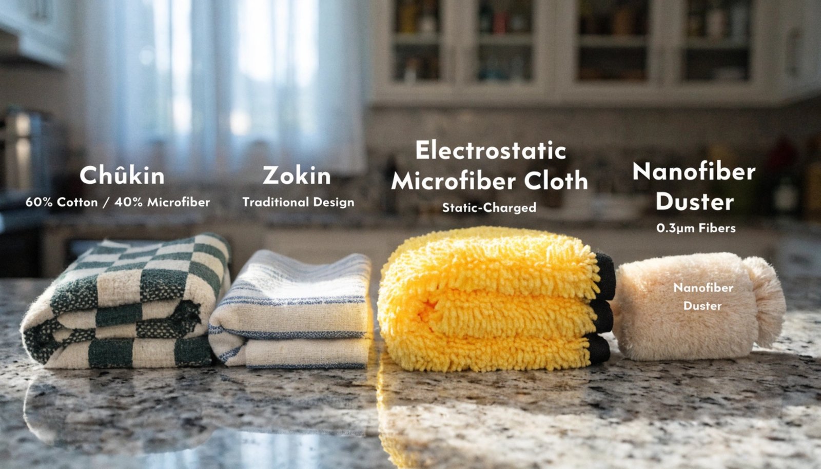 Japanese cleaning textiles comparison