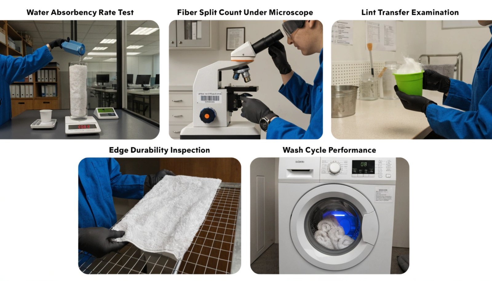 Quality testing demonstration