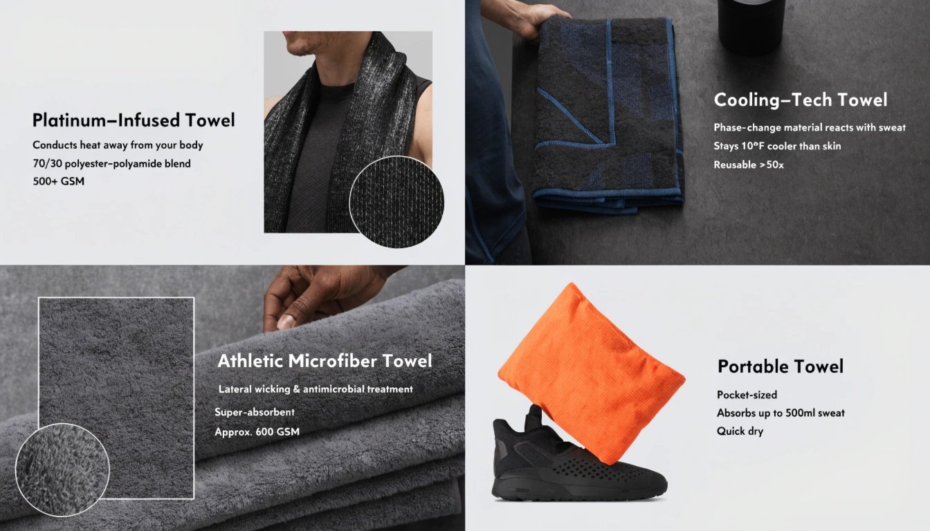 Hyperhidrosis towel absorbing water