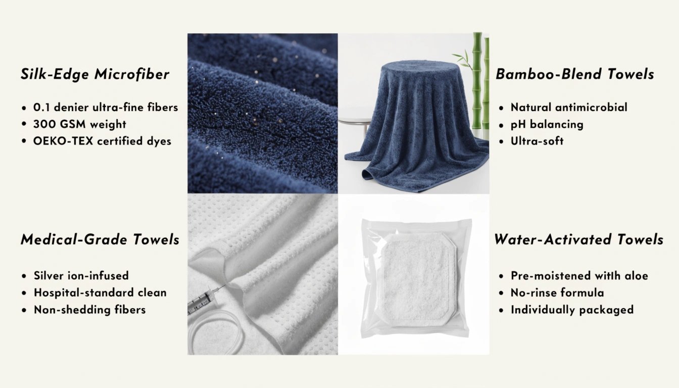 Eczema-friendly towel being used