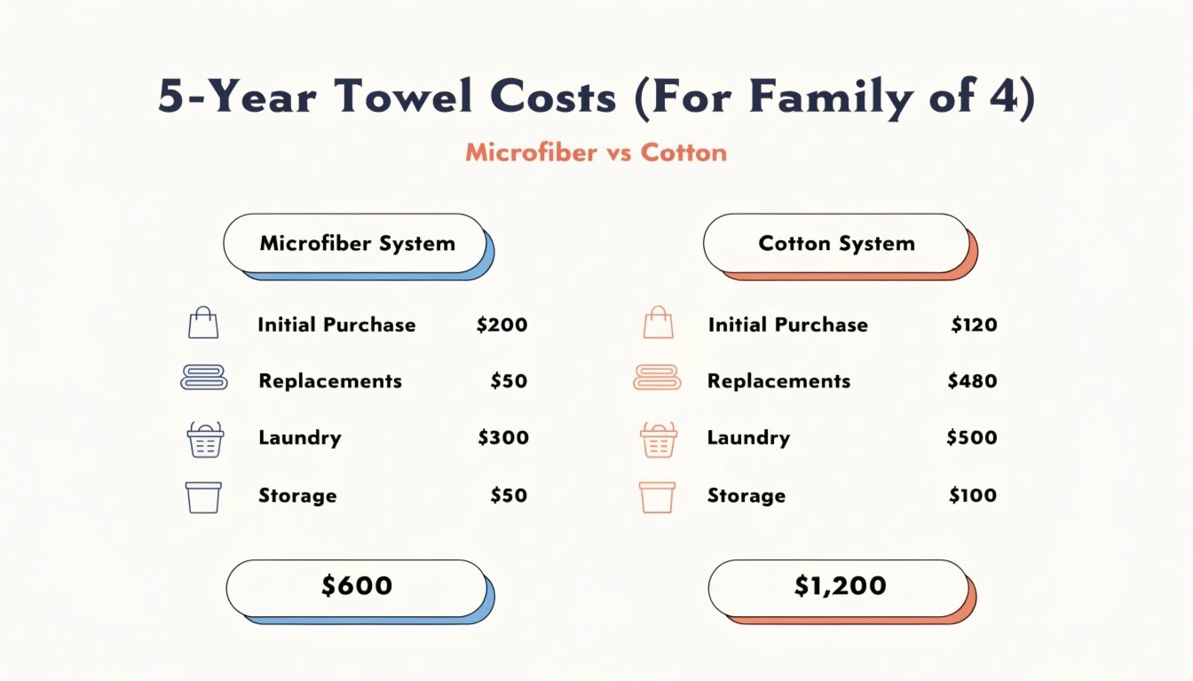 Money savings comparison chart