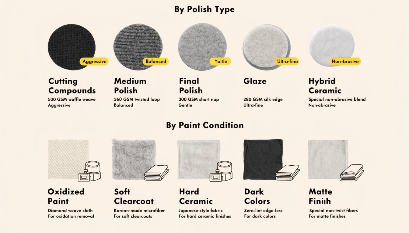 Polishing cloth assortment