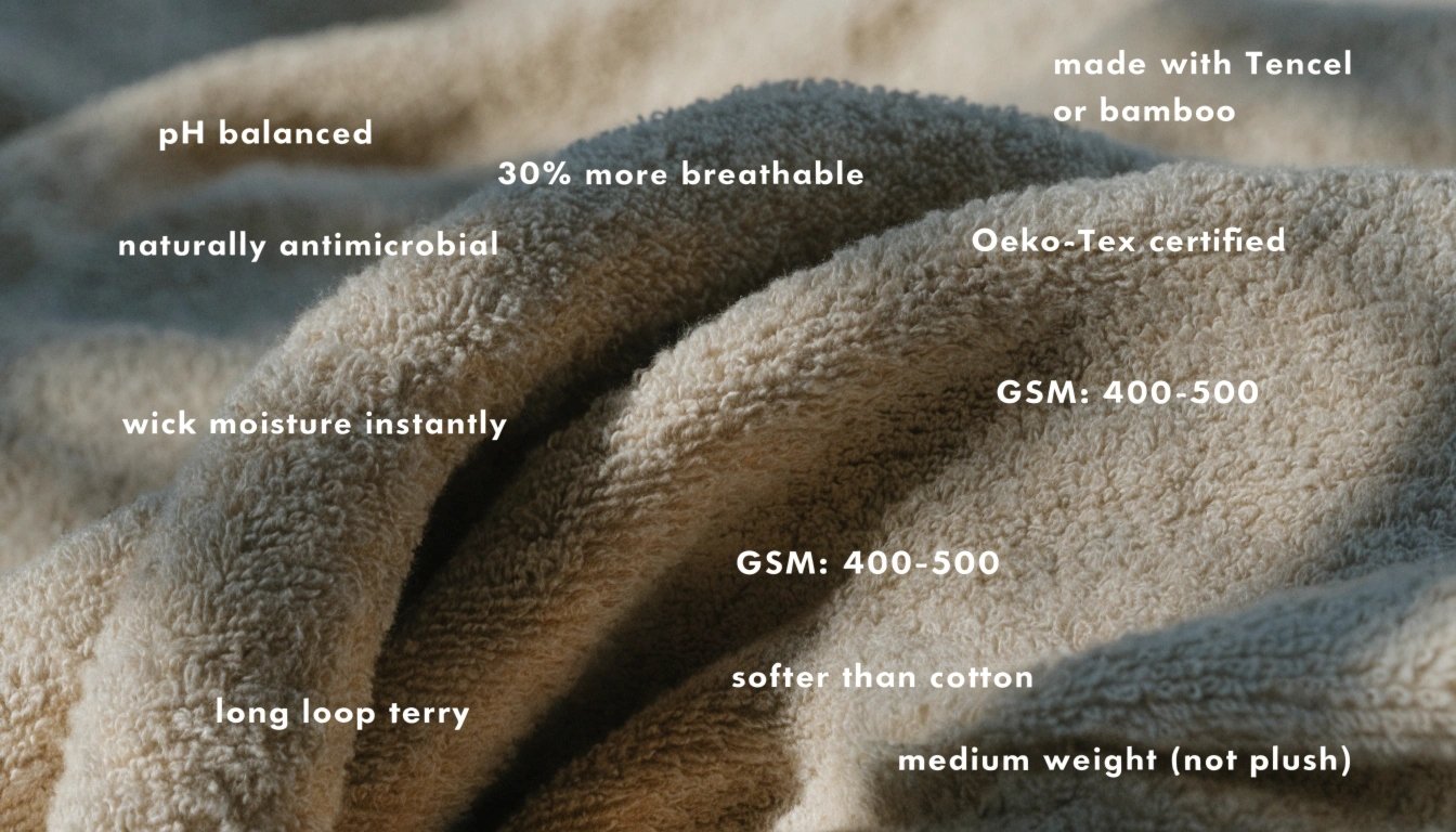 Eczema-friendly towel texture