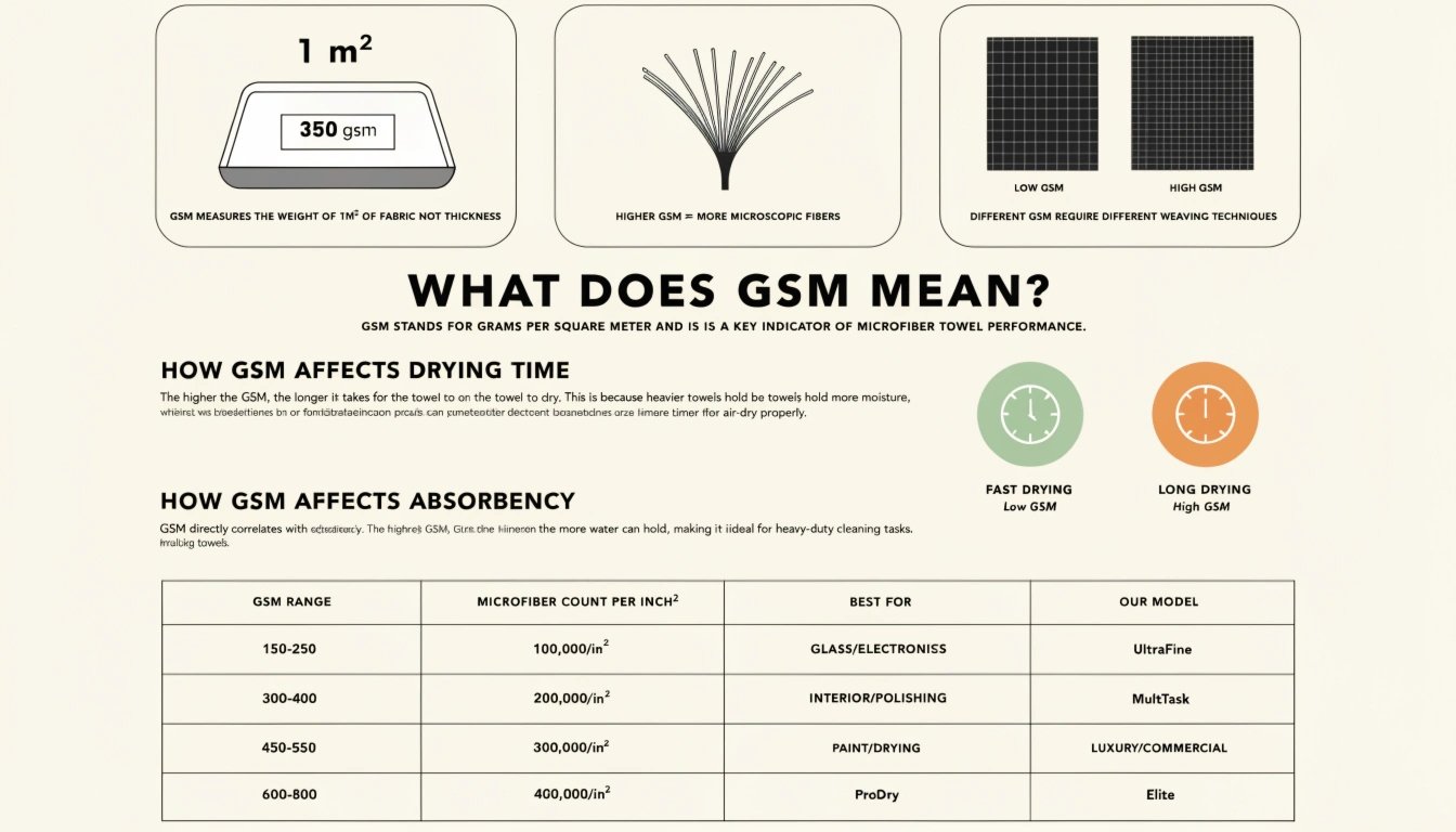 Microfiber GSM cross-section
