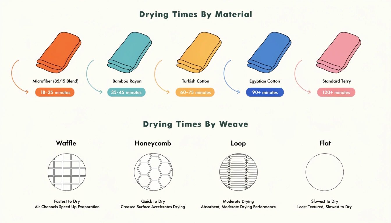 Drying time infographic