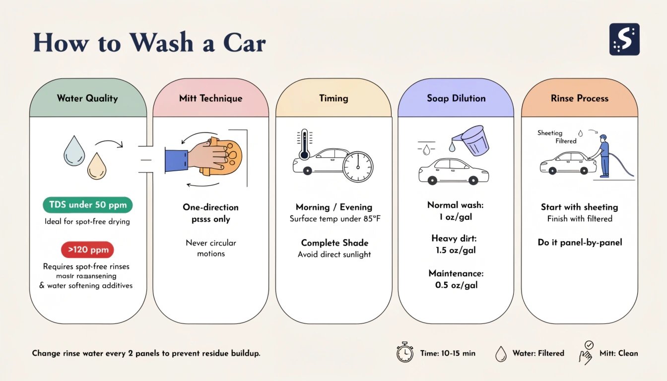 Streak-free washing