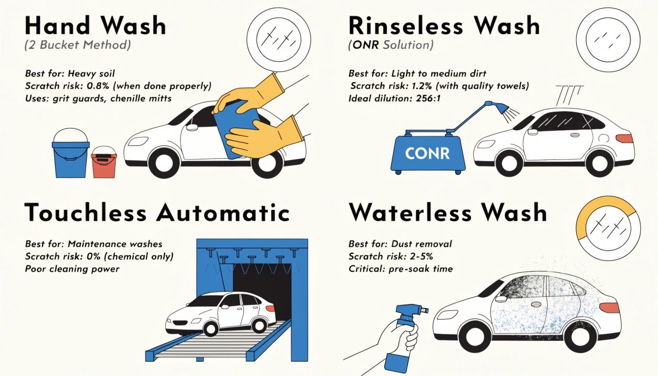 Wash method safety comparison