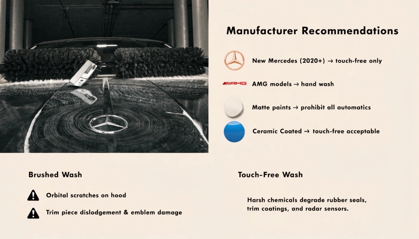 Luxury car wash warnings