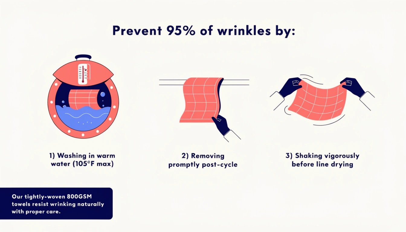 Proper towel washing technique