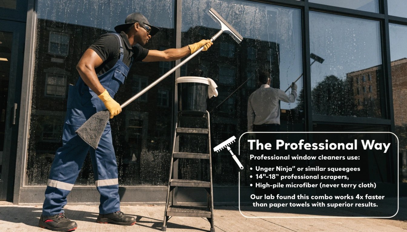 Professional window cleaning tools
