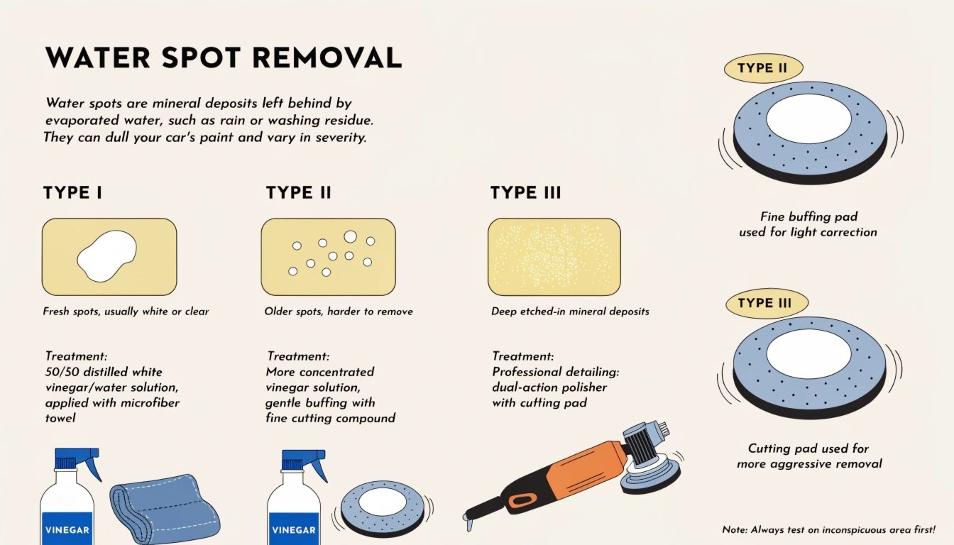 Water spot removal process
