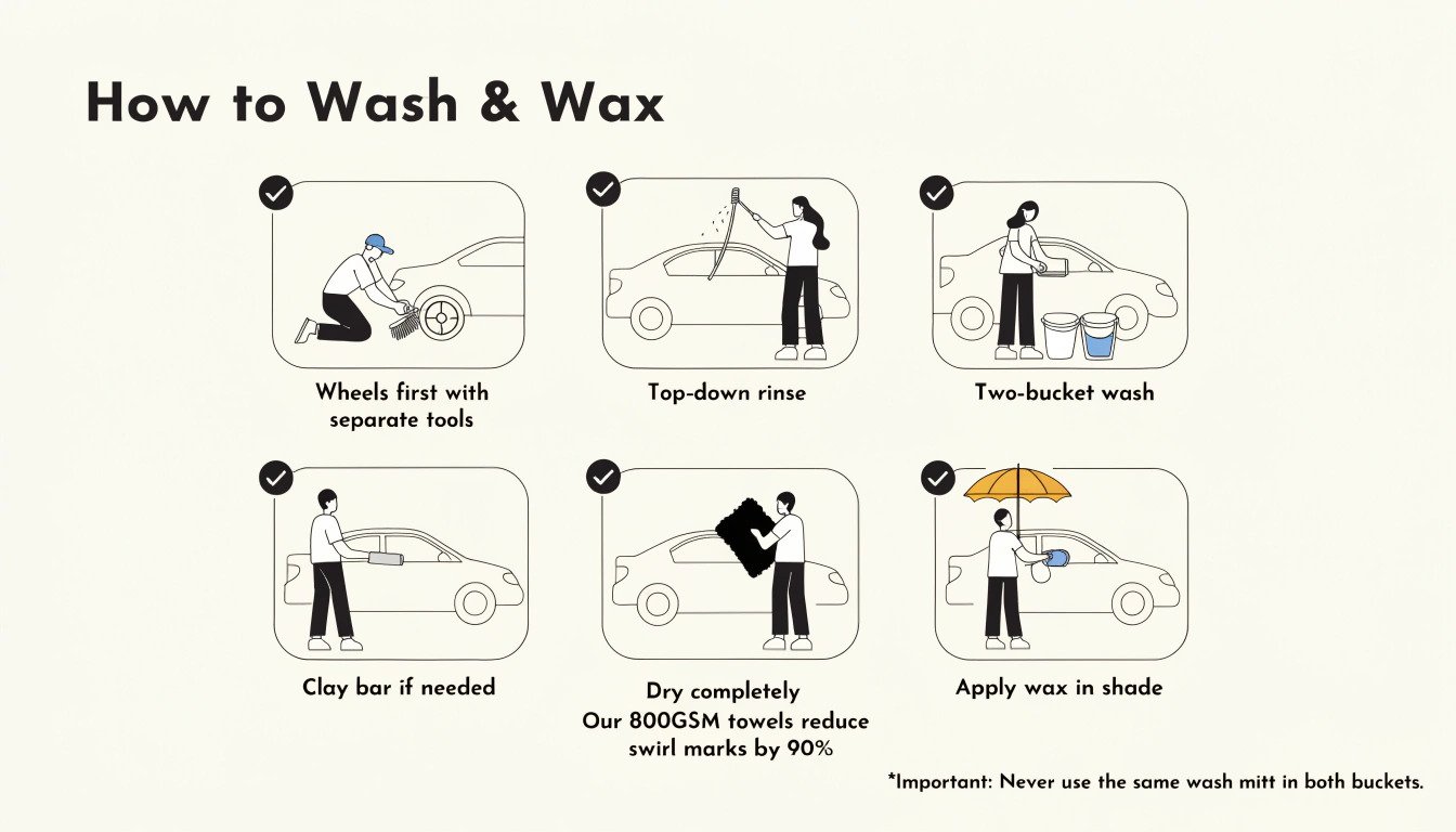 Step-by-step car care