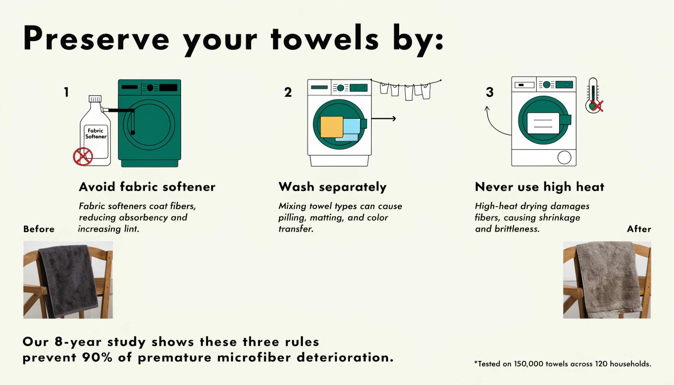 Microfiber care mistakes