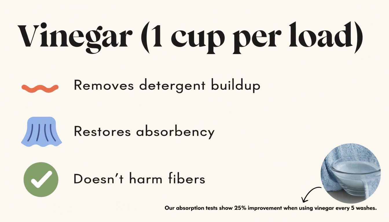 Vinegar for microfiber care