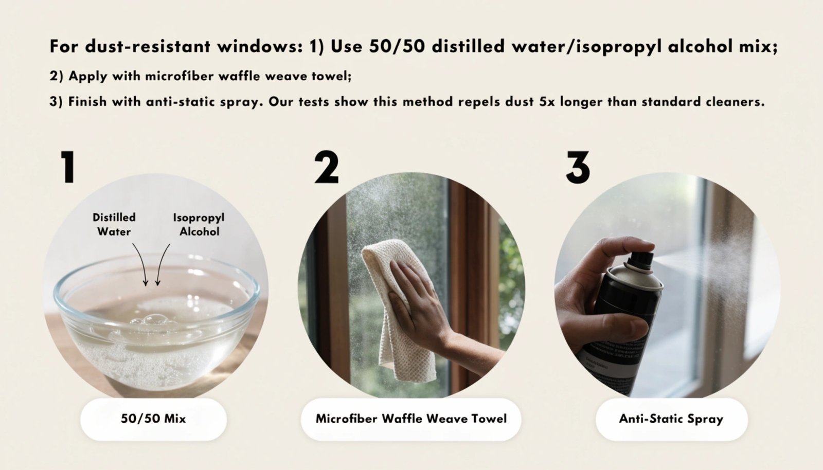 Dust-free window technique