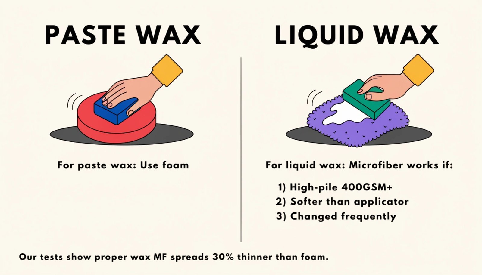 Wax application methods